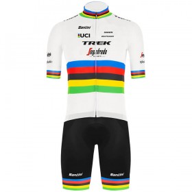 Completo Maglia + Pantaloncino con bretelle 2020 Trek-Segafredo Campionati del mondo UCI N001